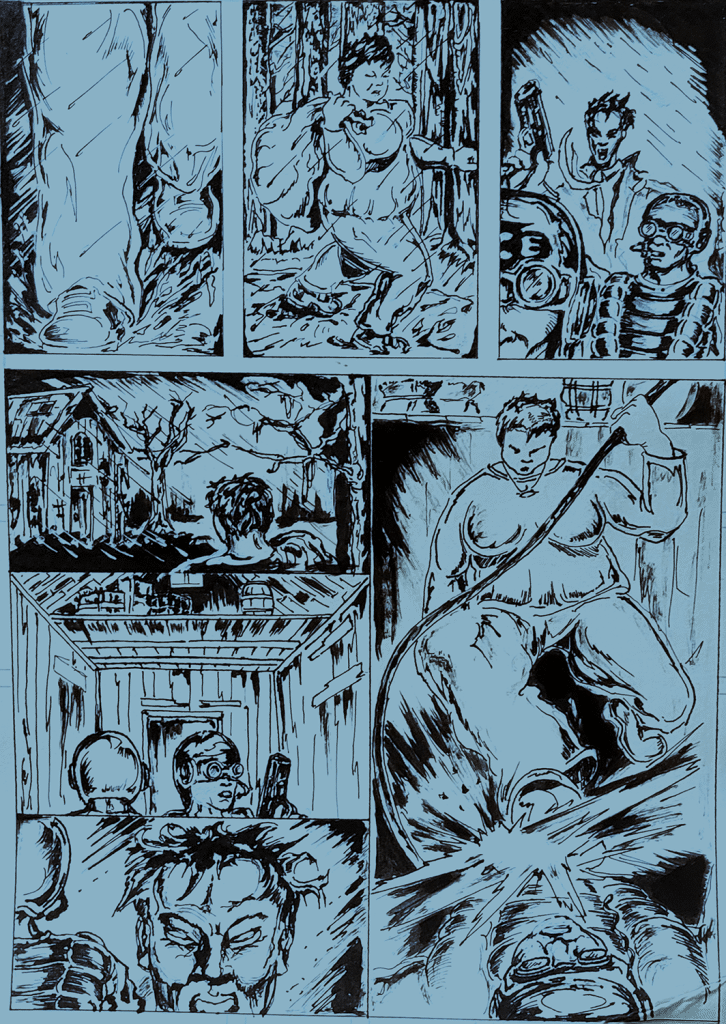 raw comics - purple sky